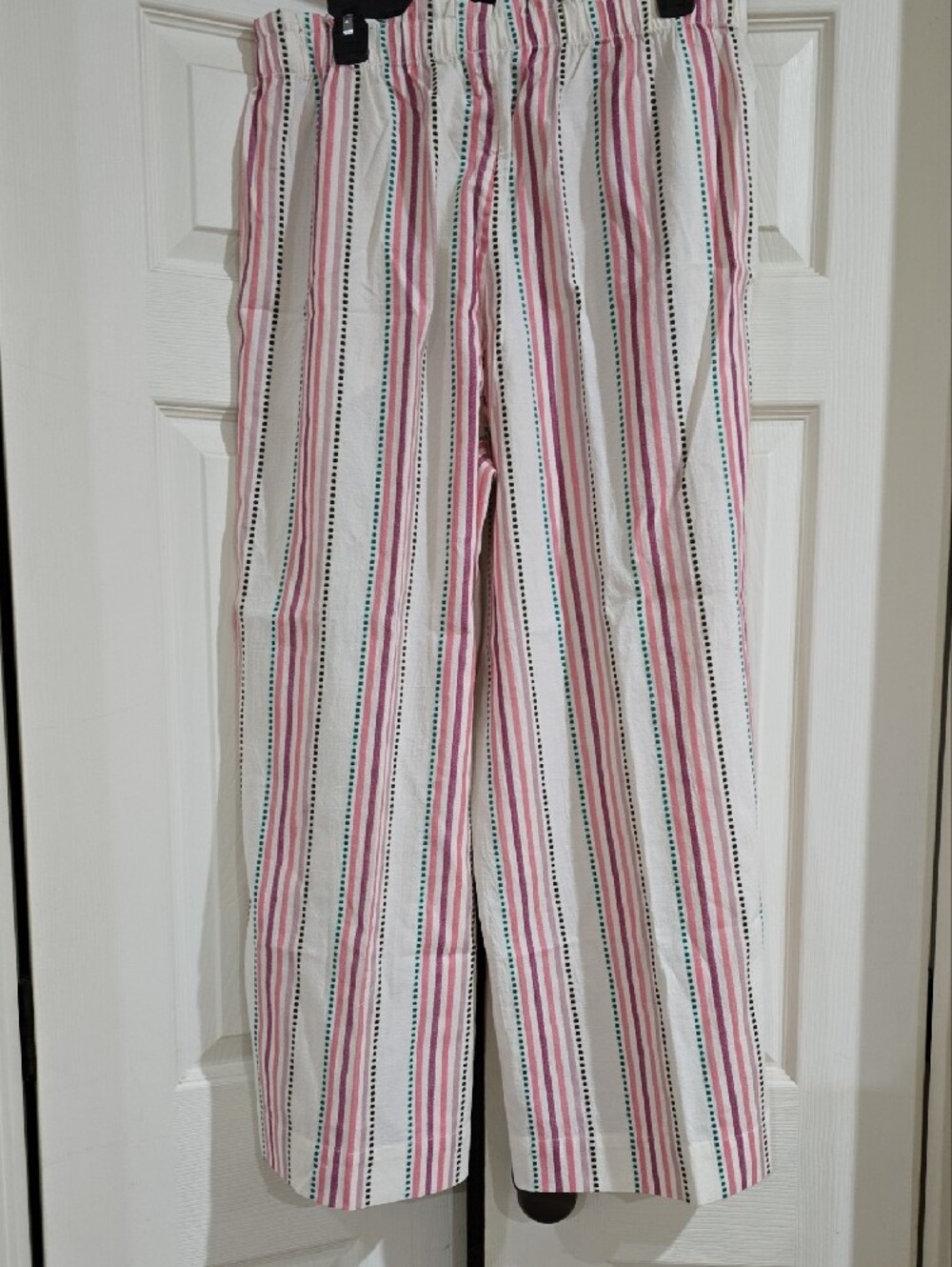 NWT-LOFT Pink Striped Pants - Picture 6 of 9